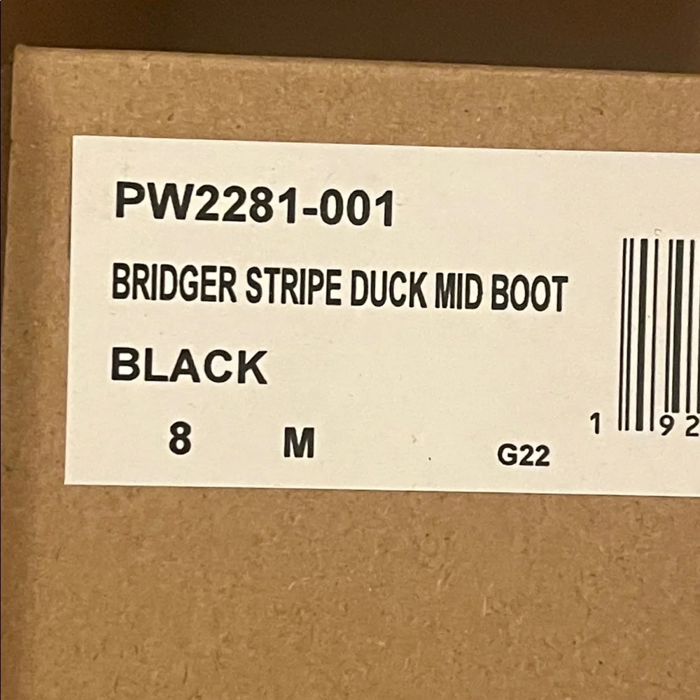 Pendleton Bridger Stripe Mid Duck Boots new Rain Snow Women’s Size 8